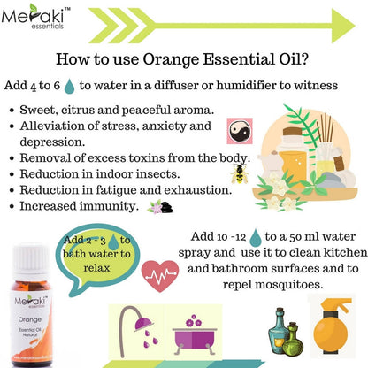 Meraki Essentials Orange Essential Oil - Distacart