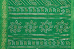 Thumbnail for Vamika Linen Jari Border Green Bollywood Style Saree - Distacart
