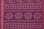 Thumbnail for Vamika Linen Jari Border Purple Bollywood Style Saree - Distacart