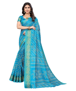 Vamika Linen Jari Border Rama Bollywood Style Saree - Distacart