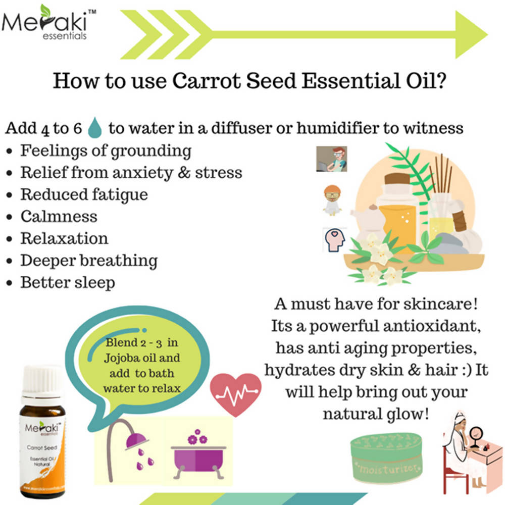 Meraki Essentials Carrot Seed Essential Oil - Distacart