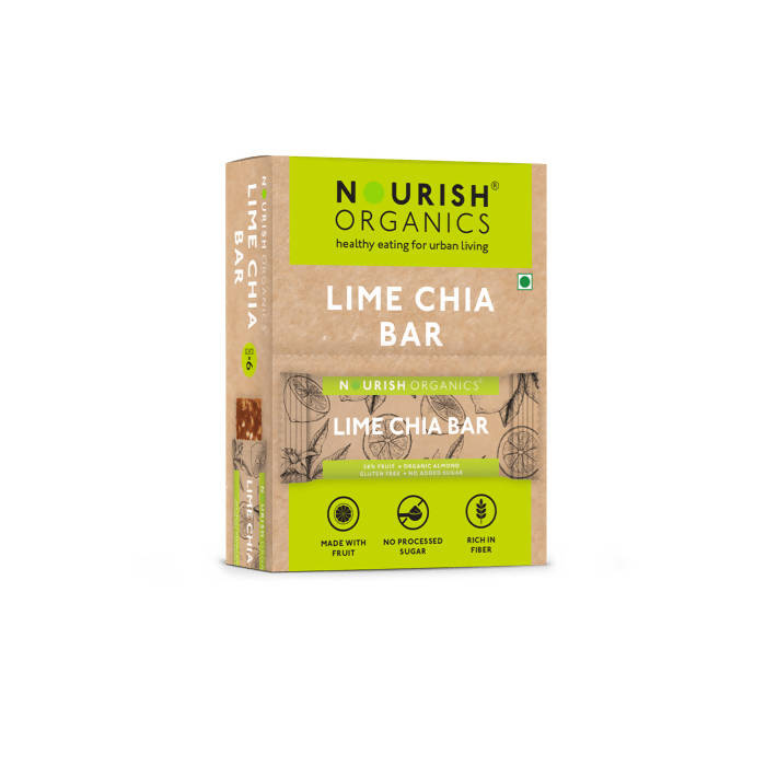 Nourish Organics Lime Chia Bar - Distacart