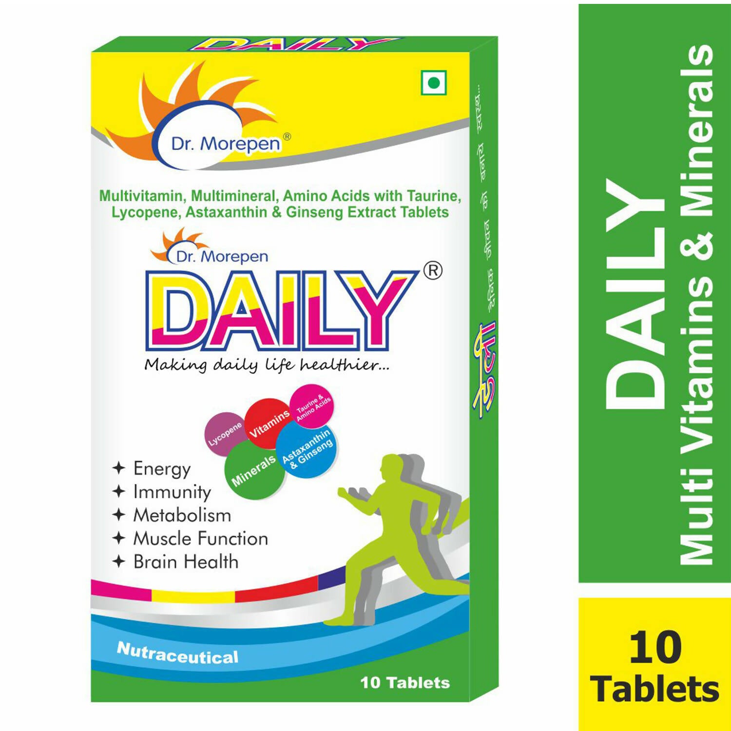 Dr. Morepen Daily Multivitamin Tablets for Women & Men, Multivitamins & Minerals Supplement - Distacart