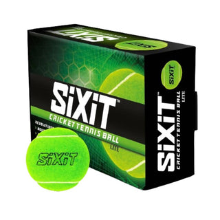 Sixit Lite Cricket Tennis Ball - Green (Pack of 6) - Distacart