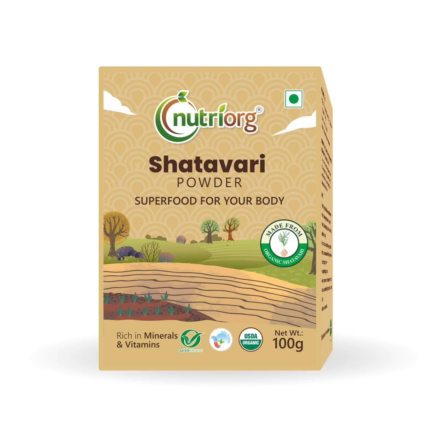 Nutriorg Certified Organic Shatavari Powder - Distacart