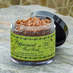 SOS Organics Peppermint Foot Scrub - Distacart