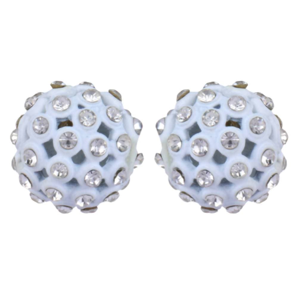 Trendoo Jewelry Gold Plated Stylish Fancyr White Studs