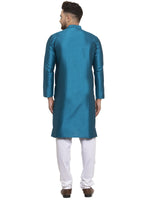 Thumbnail for Jompers Men's Peacock Jacquard Kurta Payjama Sets