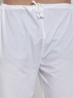 Thumbnail for Jompers Men Mustard Yellow & White Solid Kurta with Churidar - Distacart