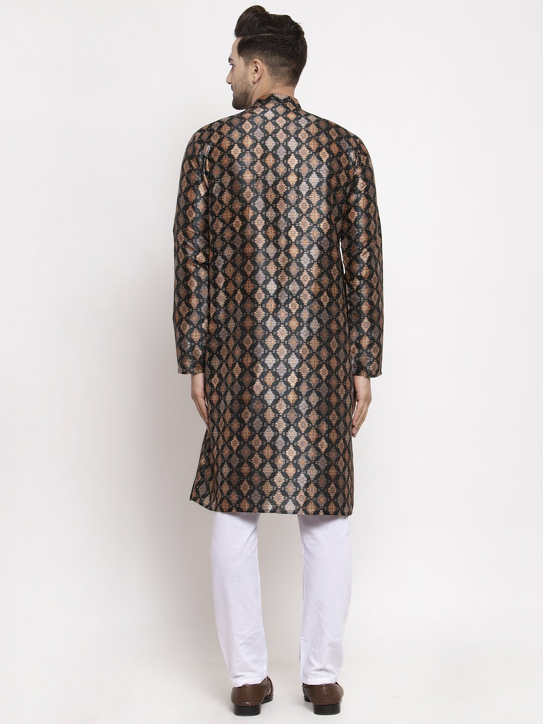 Jompers Men Black Printed Kurta Only - Distacart