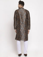 Thumbnail for Jompers Men Black Printed Kurta Only - Distacart