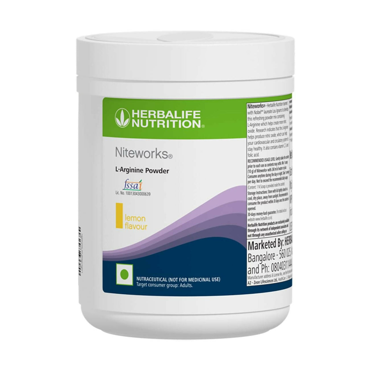 Herbalife Nutrition Niteworks L-Arginine Powder - Lemon Flavor - Distacart