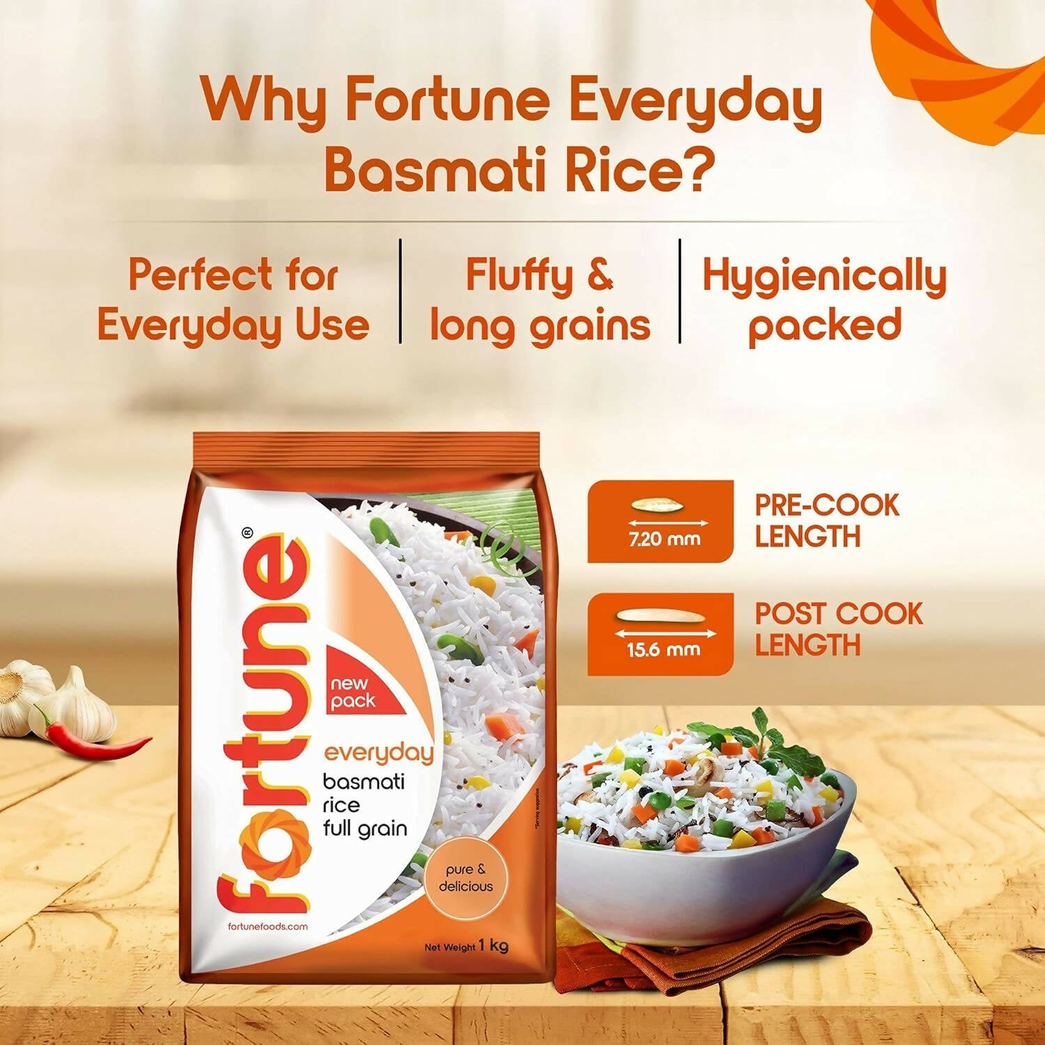 Fortune Everyday Basmati Rice - Distacart