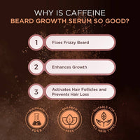 Thumbnail for The Man Company Caffeine Beard Growth Serum - Distacart