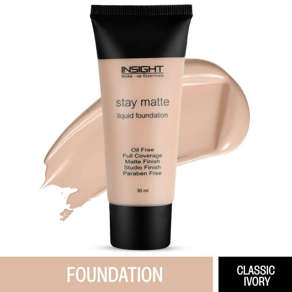 Insight Cosmetics Stay Matte Liquid Foundation - Classic Ivory - Distacart