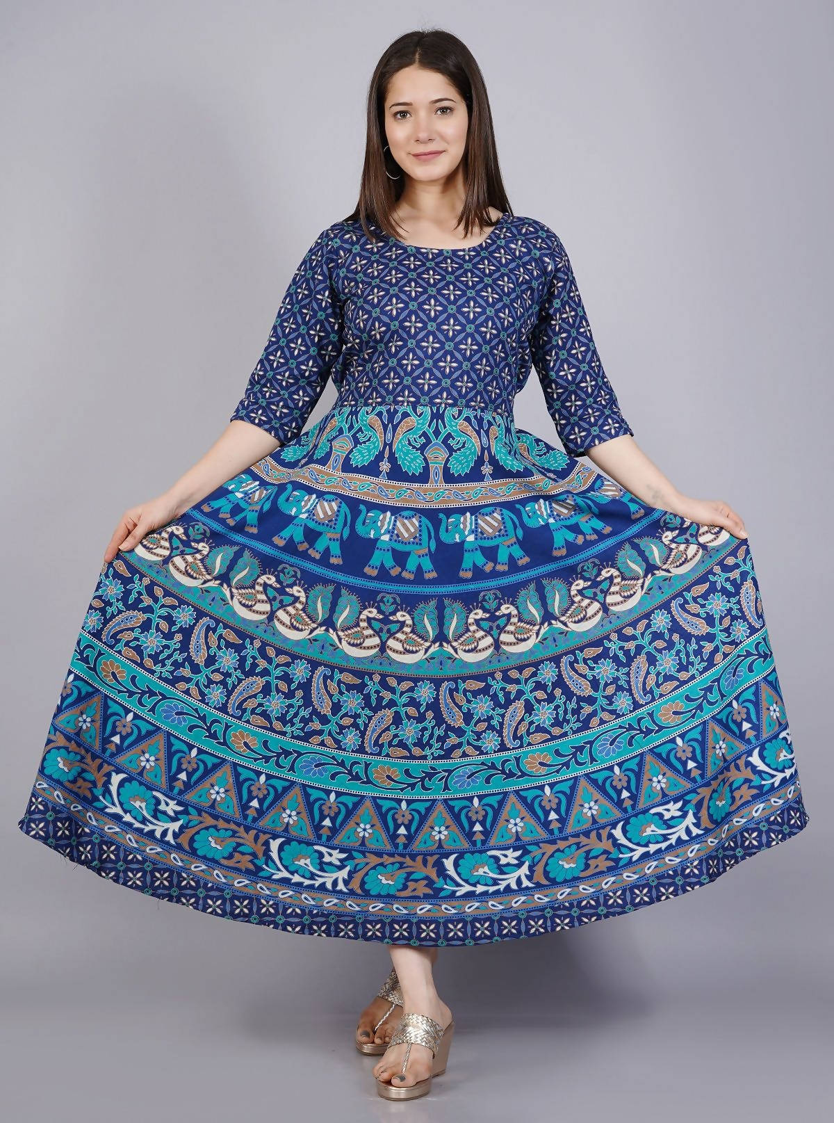 Vamika Multicolor Cotton Printed Party/Casual Wear Kurti (GAM15K)