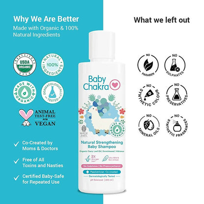 BabyChakra Natural Strengthening Baby Shampoo - Distacart