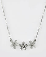 Thumbnail for VOJ Women Beads Stainless Steel Sliver-Plated Chain with Star-Shape Pendant - Distacart