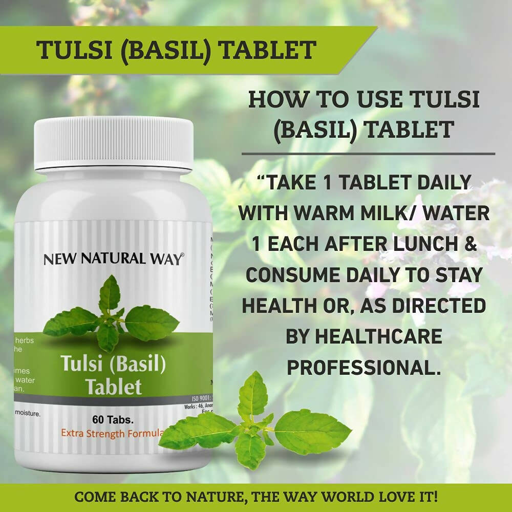 Buy New Natural Way Tulsi (Basil) Tablets Online at Low Price.