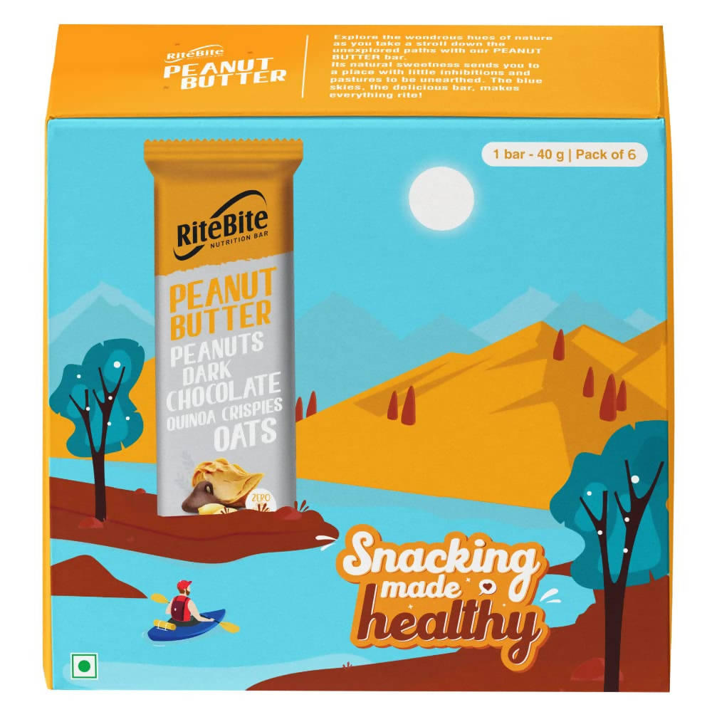 RiteBite Max Protein Peanut Butter Nutrition Bar - Distacart