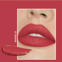 Thumbnail for Flicka Tomato Red Matte Finish Lipstick Shade 23 - Distacart