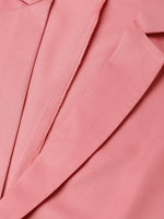 Thumbnail for Jompers Women Peach Solid Single-Breasted Smart Casual Blazer - Distacart