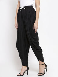Thumbnail for Jompers Women Black Solid Dhoti - Distacart