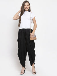 Thumbnail for Jompers Women Black Solid Dhoti - Distacart