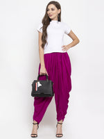 Thumbnail for Jompers Women Purple Solid Dhoti - Distacart