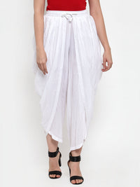 Thumbnail for Jompers Women White Solid Dhoti - Distacart