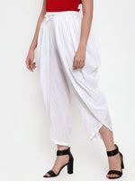 Thumbnail for Jompers Women White Solid Dhoti - Distacart