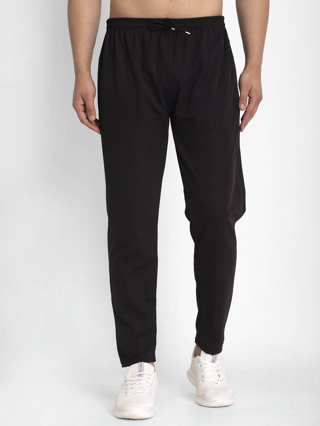 Jainish Men's Black Solid Track Pants ( JOG 014Black ) - Distacart