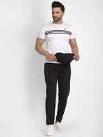 Thumbnail for Jainish Men's Black Solid Track Pants ( JOG 014Black ) - Distacart