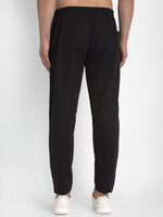 Thumbnail for Jainish Men's Black Solid Track Pants ( JOG 014Black ) - Distacart