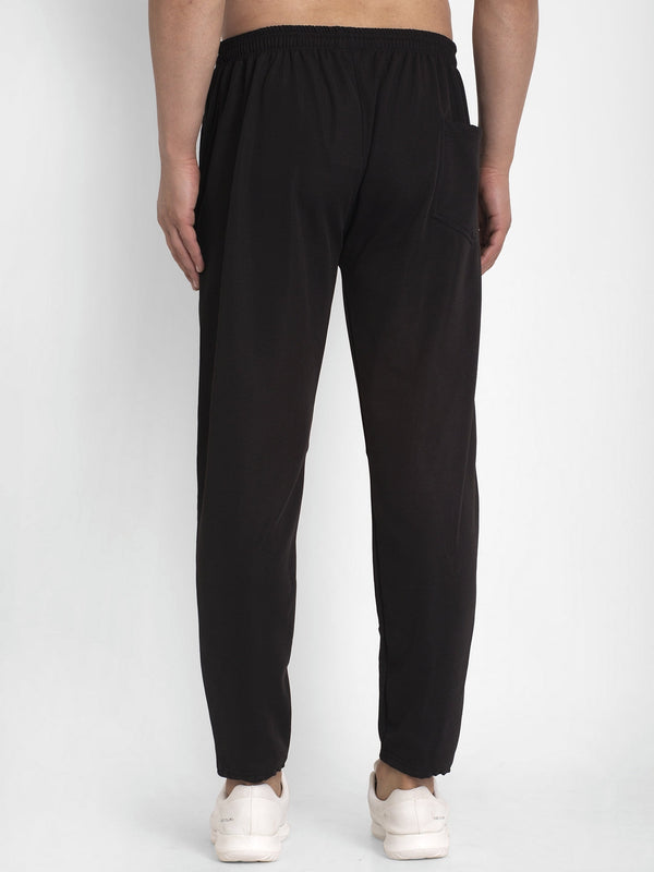 Jainish Men's Black Solid Track Pants ( JOG 014Black ) - Distacart
