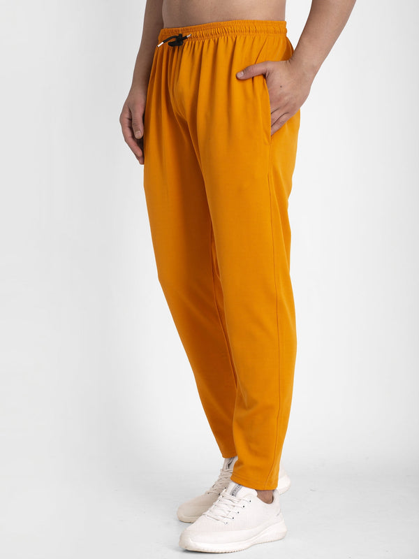 Jainish Men's Mustard Solid Track Pants ( JOG 014Mustard ) - Distacart