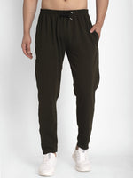 Thumbnail for Jainish Men's Olive Solid Track Pants ( JOG 014Olive ) - Distacart