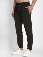 Thumbnail for Jainish Men's Olive Solid Track Pants ( JOG 014Olive ) - Distacart