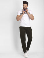 Thumbnail for Jainish Men's Olive Solid Track Pants ( JOG 014Olive ) - Distacart