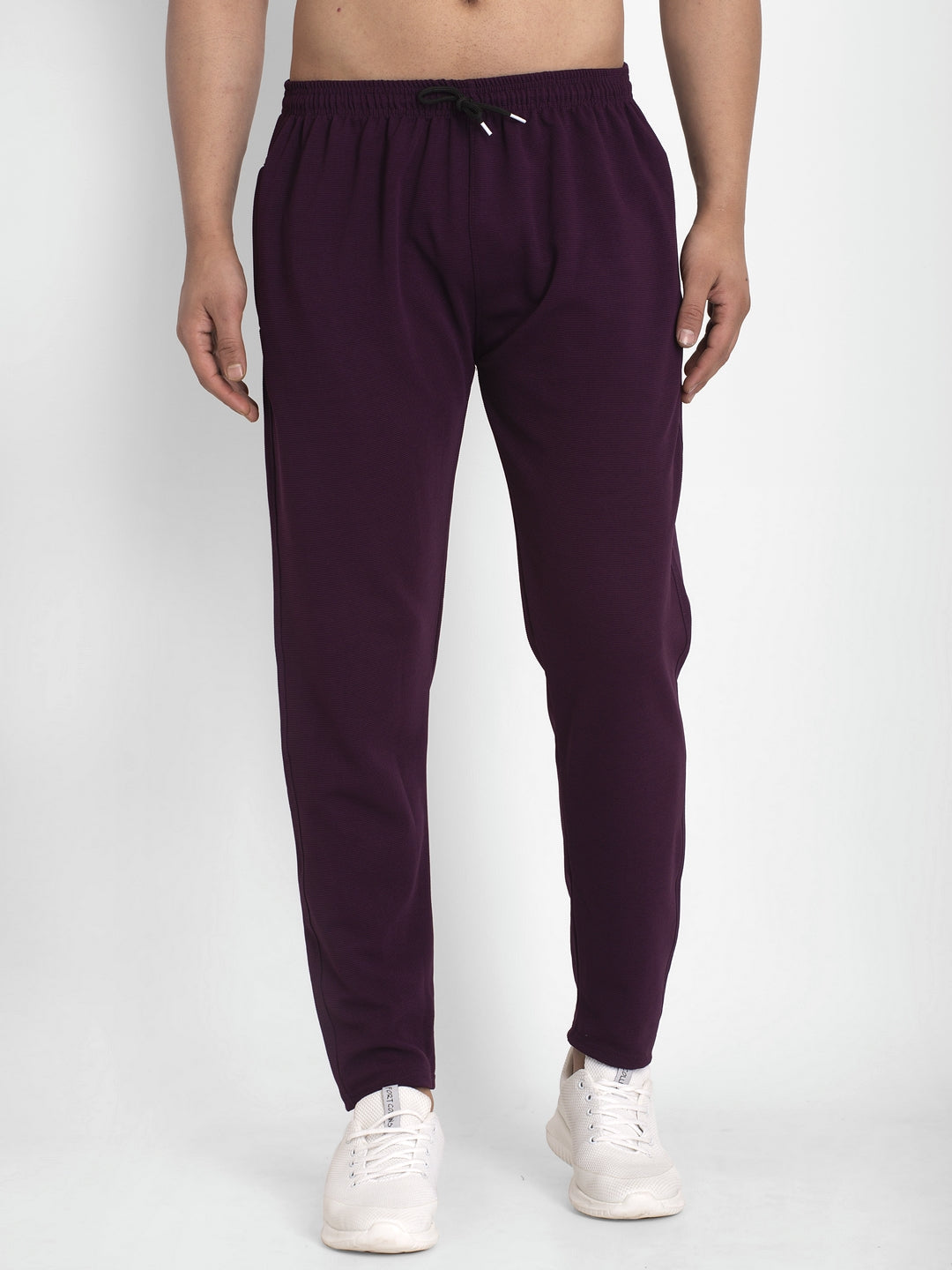 Jainish Men's Purple Solid Track Pants ( JOG 014Purple ) - Distacart