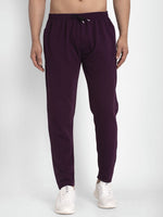 Thumbnail for Jainish Men's Purple Solid Track Pants ( JOG 014Purple ) - Distacart