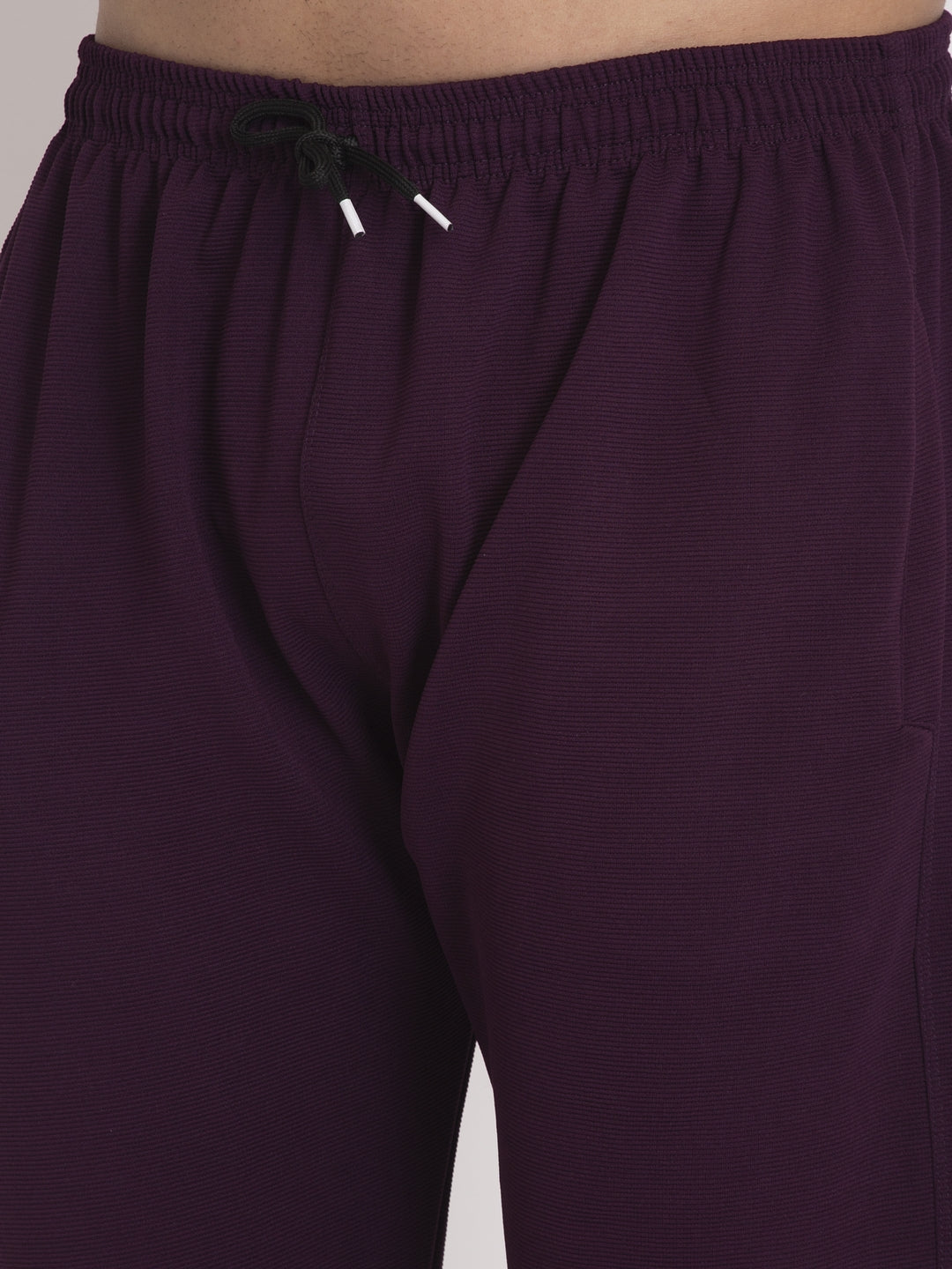 Jainish Men's Purple Solid Track Pants ( JOG 014Purple ) - Distacart