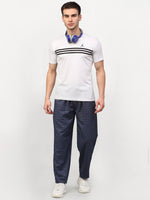 Thumbnail for Jainish Men's Navy Blue Cotton Checked Track Pants ( JOG 017Navy-Grey ) - Distacart
