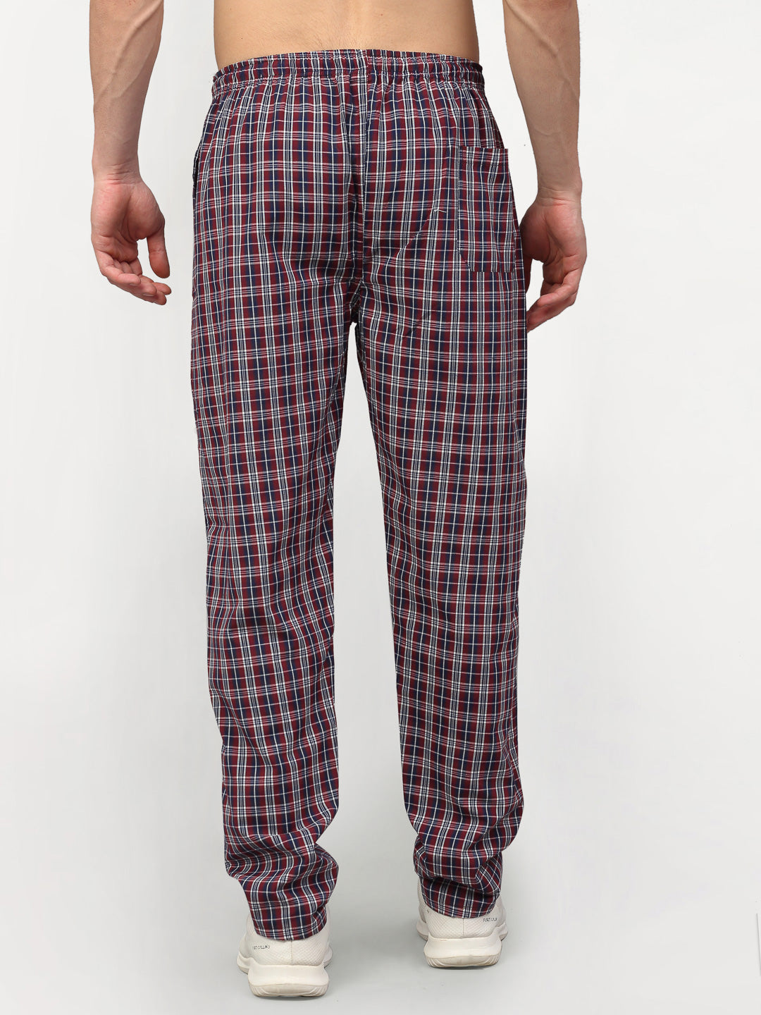 Jainish Men's Multicolor Cotton Checked Track Pants ( JOG 019Multi ) - Distacart