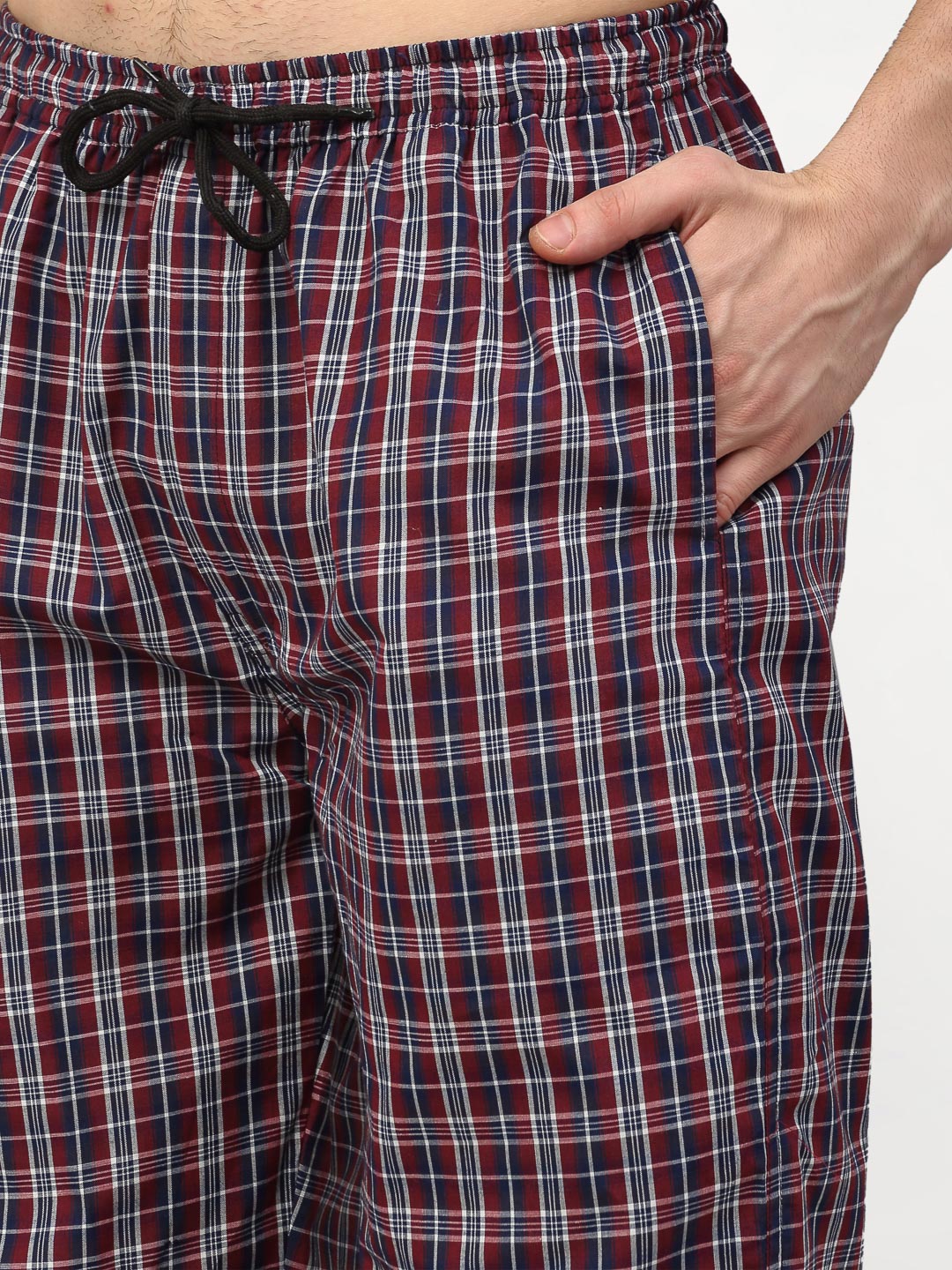 Jainish Men's Multicolor Cotton Checked Track Pants ( JOG 019Multi ) - Distacart