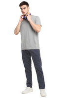 Thumbnail for Jainish Men's Navy Blue Cotton Striped Track Pants ( JOG 020Navy ) - Distacart