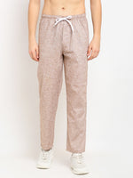 Thumbnail for Jainish Men's Brown Linen Cotton Track Pants ( JOG 021Brown ) - Distacart