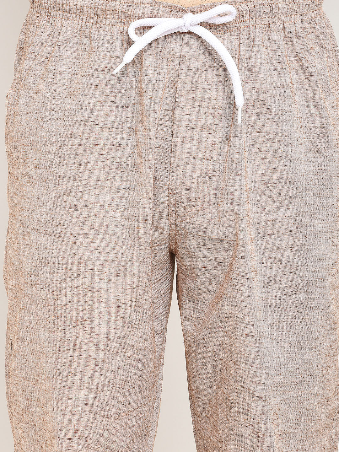 Jainish Men's Brown Linen Cotton Track Pants ( JOG 021Brown ) - Distacart