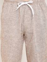 Thumbnail for Jainish Men's Brown Linen Cotton Track Pants ( JOG 021Brown ) - Distacart