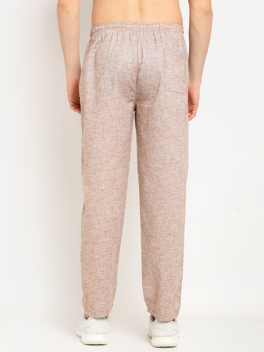 Jainish Men's Brown Linen Cotton Track Pants ( JOG 021Brown ) - Distacart